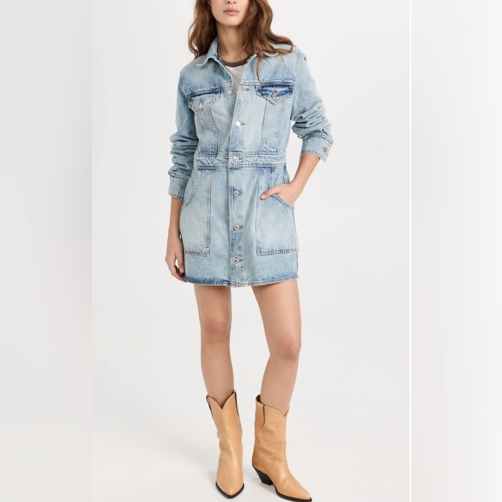 RE/DONE Trucker Dress (Opal Indigo) - Small & Medium